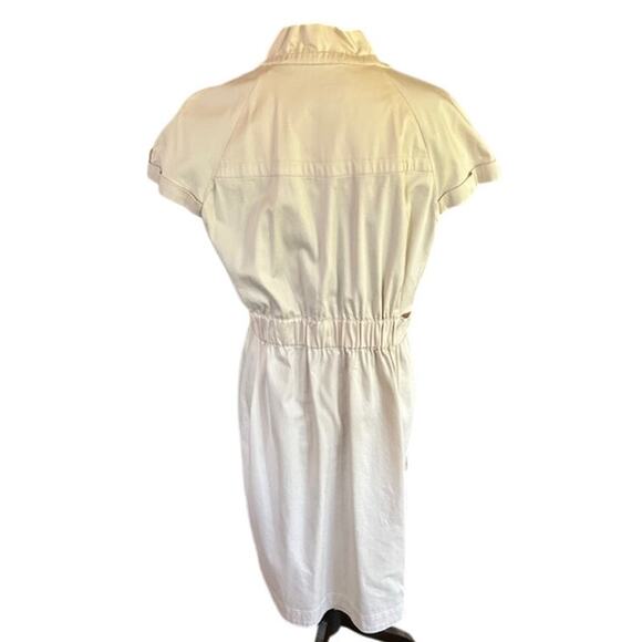 Calvin Klein Safari-Style Belted Shirt Dress – Size 16W - Picture 4 of 5